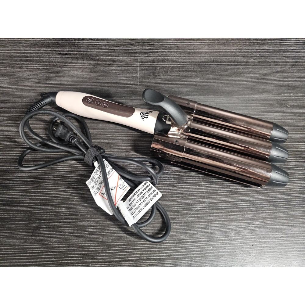 Lange le Tridente Titanium Hair Iron Model HT232 Triple Barrel Pink